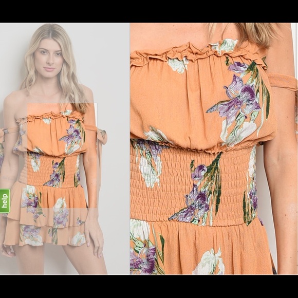 Sale! Floral Romper - Picture 2 of 4